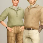 Basic Sweater VI - Set 2_Turtleneck with Rolled Up Sleeves