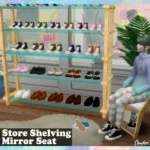 Shoe Store Shelving & Mirror Seat