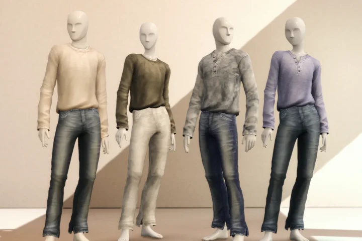 Mellow IV Set - Sweatshirt & Jeans set for feminine & masculine