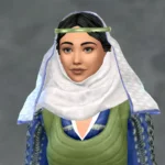 CK3 York Wimple - Hat-Hair version
