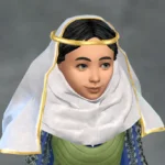 CK3 York Wimple - Hat-Hair version