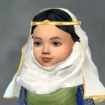 CK3 York Wimple - Hat-Hair version