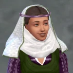 CK3 York Wimple - for base game with Hat Slider functions