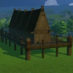 Viking Longhouse Hood Deco