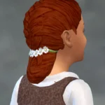 TSM French Braid with Daisy Flowers