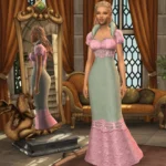 TSM Aristocrat Dress Big Collar Lace