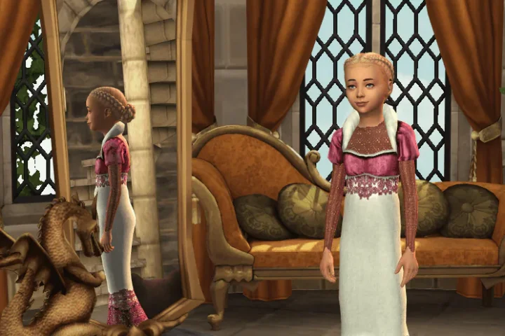 TSM Aristocrat Dress Big Collar Lace