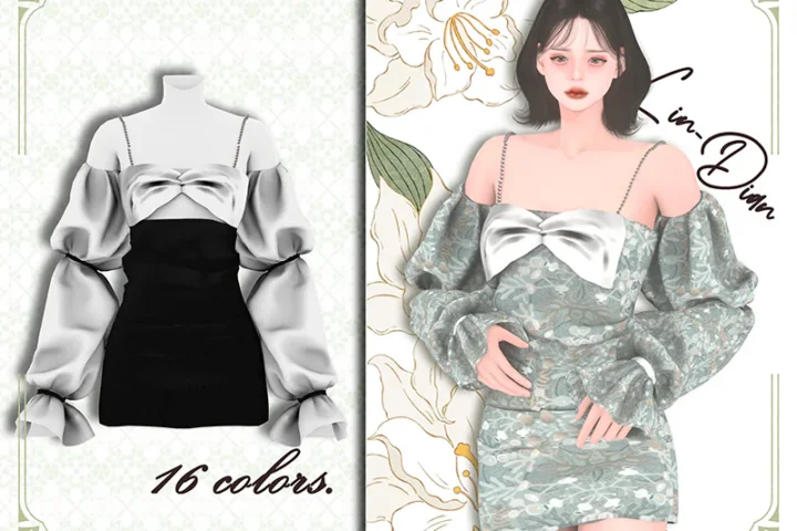 LIN-DIAN Pearl strappy dress