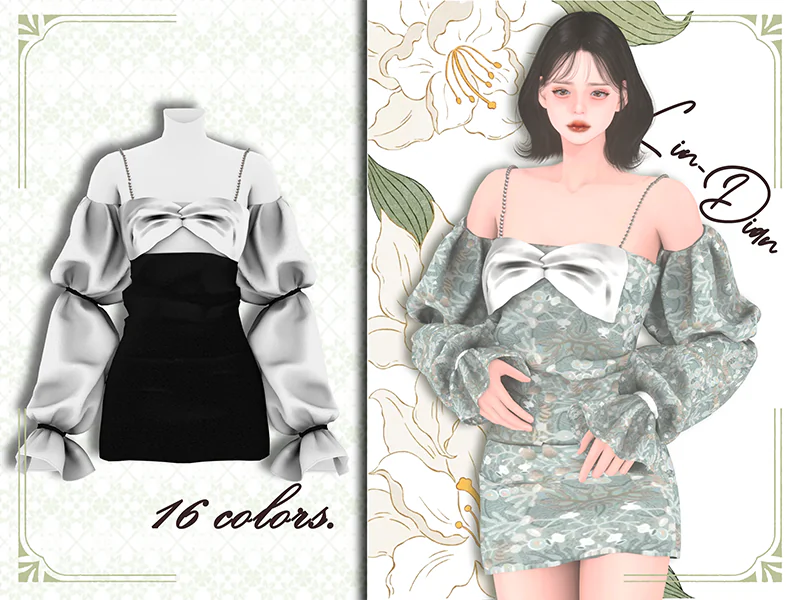 LIN-DIAN Pearl strappy dress