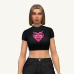 Valentines Crop Tee