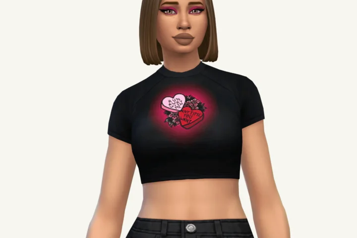 Valentines Crop Tee