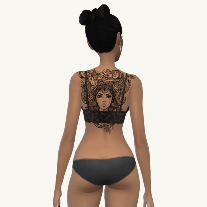BGC Medusa Back Tattoo