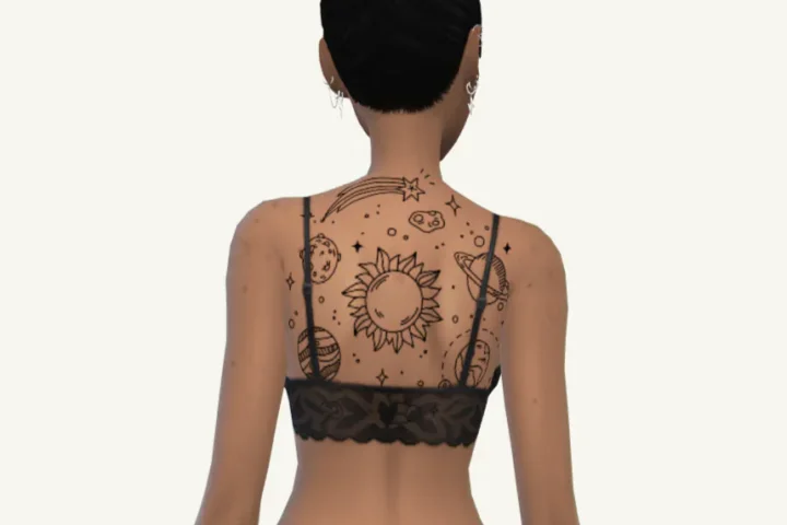 Galaxy Back Tattoo