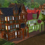 Medieval Old Town Hood Deco Houses - Tavern Set