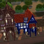 Medieval Old Town Hood Deco Houses - Tavern Set