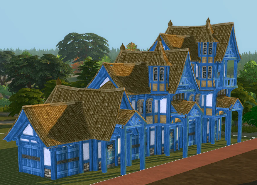 Medieval Old Town Hood Deco Houses - Tavern Set