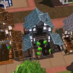 Medieval Old Town Hood Deco Houses - Theatre Set