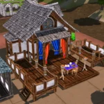 Medieval Old Town Hood Deco Houses - Theatre Set