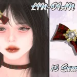 LIN-DIAN_Snowflake With Bow Hairpin