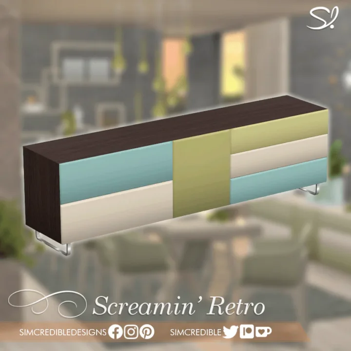 Screaming Retro tables and shelves