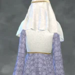 CK3 Medieval Long Veil with Headband