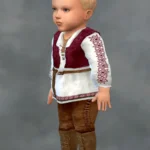 TSM Peasant Vest Outfit Pouch/No Pouch For All Ages