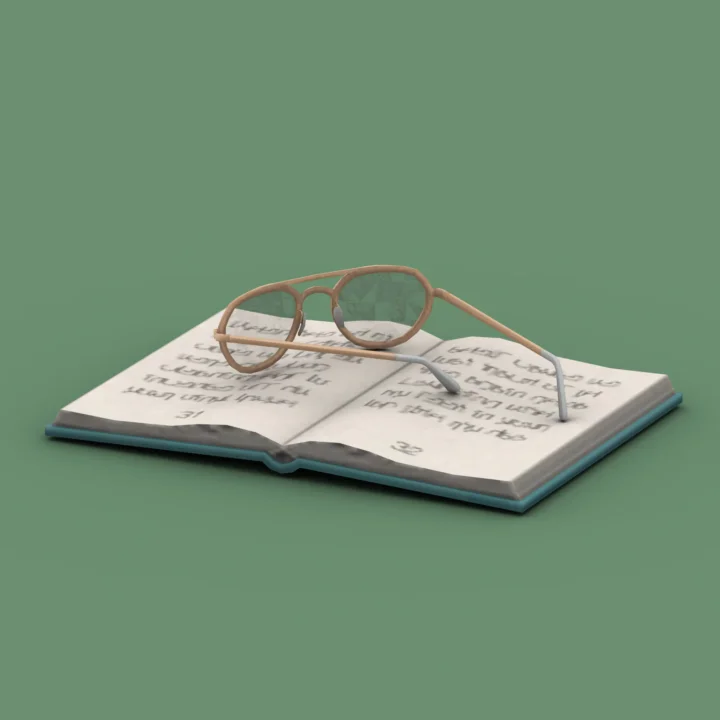 QICC - Evergreen Book with Glasses