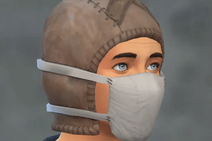 TSM Male Nurse Hat with Mask