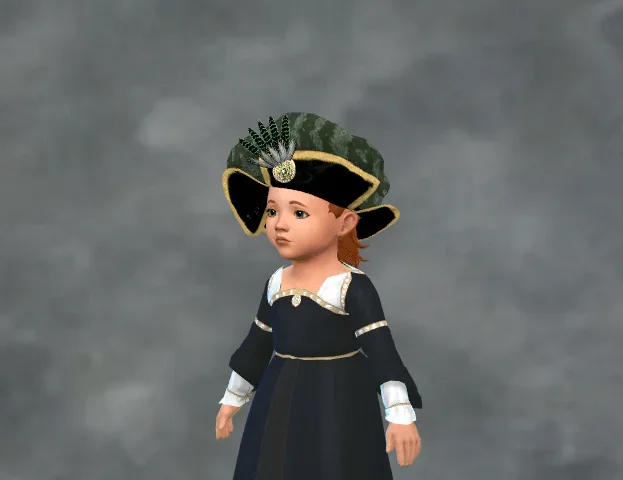 S2 Wawa Henry VIII Hat - Hat-Hair Version