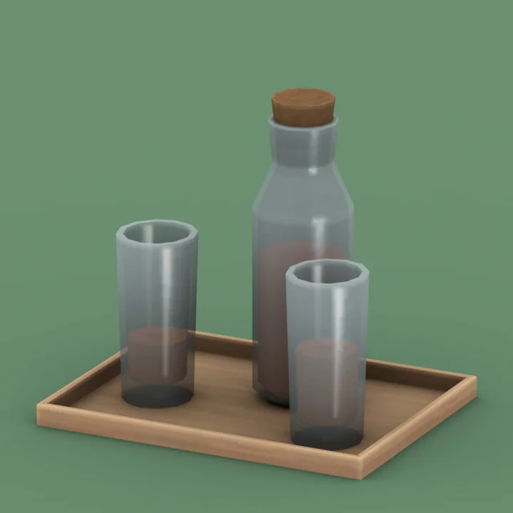 QICC - Evergreen Tray of Drinks