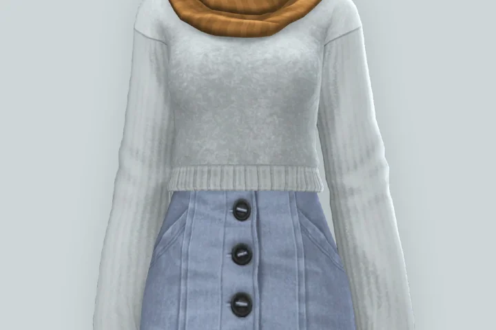 QICC - Neve Sweater with Scarf