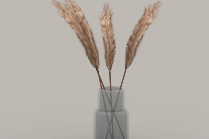 QICC - Sleek Dried Plants in a Vase