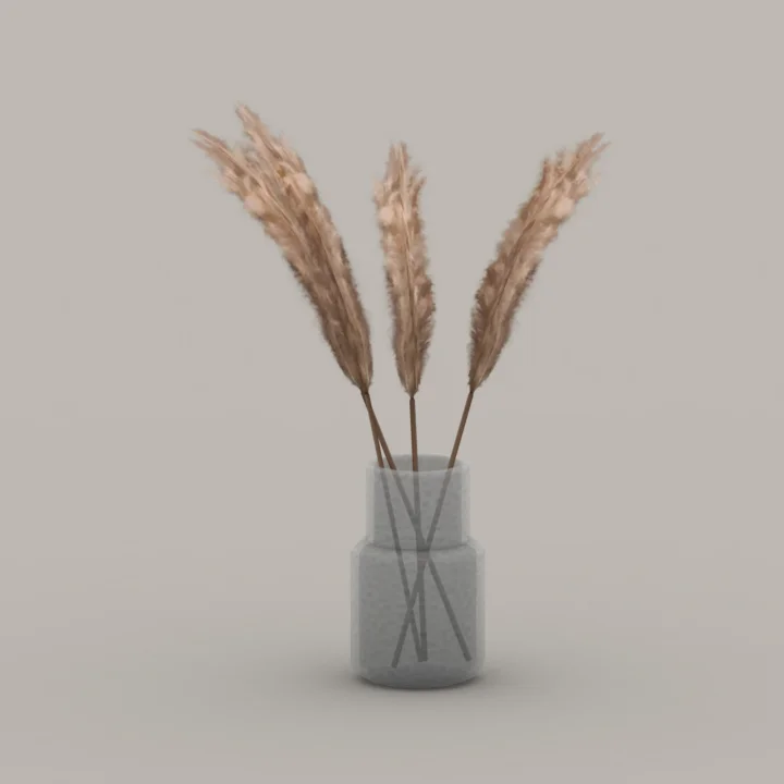 QICC - Sleek Dried Plants in a Vase