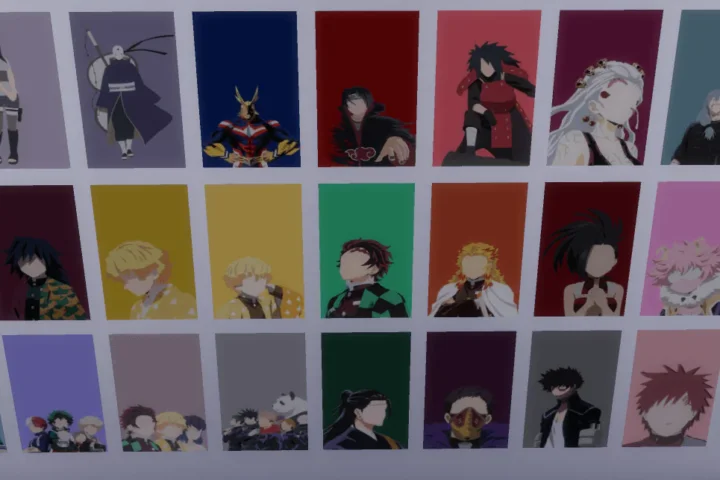 Faceless anime posters