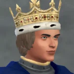TSM Jewelled Crown with Hair Attached