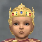 CK3 Royal Crown 2 - with Hair Attached