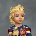 CK3 Royal Crown 2 - with Hair Attached