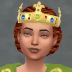 CK3 Royal Crown 2 - with Hair Attached
