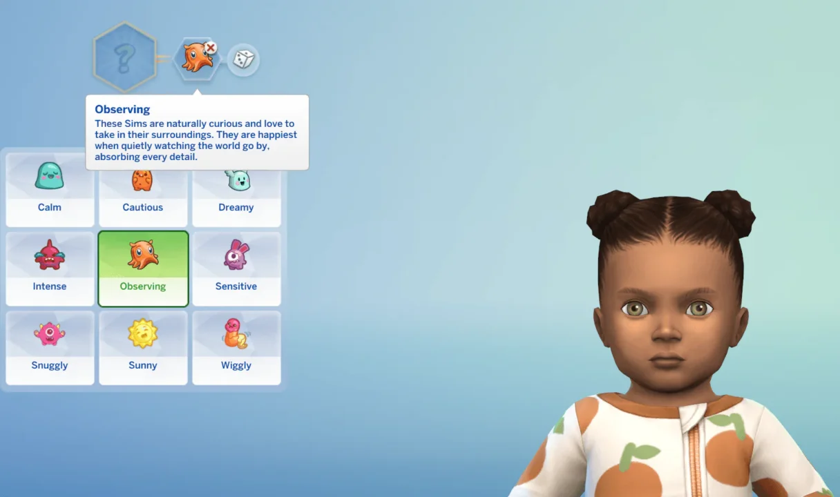 Infant Trait - Observing