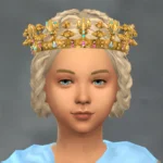 CK3 Royal Crown 3 with Hair Attached