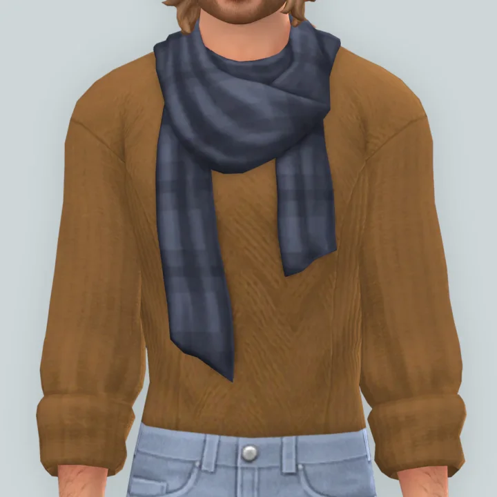 QICC - Whitman Sweater Tucked-in with Scarf
