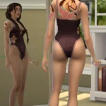 BGC Horse and Roses Tattoo Back