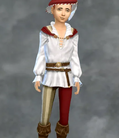 TSM Medieval Bard Cape Outfit