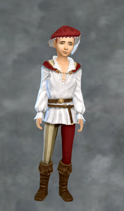 TSM Medieval Bard Cape Outfit