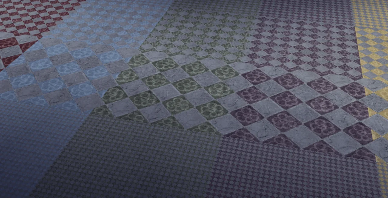 TSM Floor - Diamond Flower Tiles