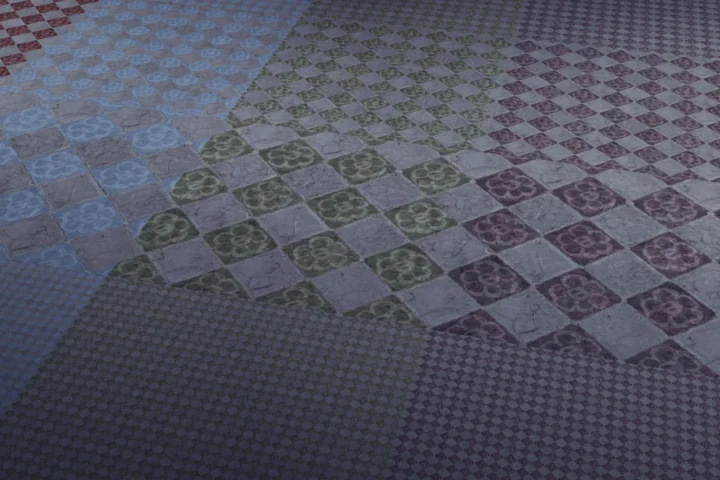 TSM Floor - Diamond Flower Tiles