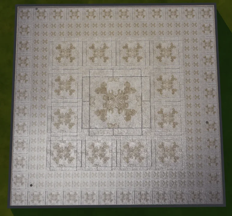 TSM Floor - Swirls Floral Stone