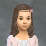 TSM Floral Headband with Hair (Hat-Hair for base game)