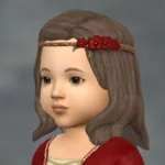 TSM Floral Headband with Hair (Hat-Hair for base game)