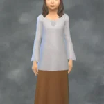 Basic Medieval Peasant Dress for all ages + tops, separated skirt